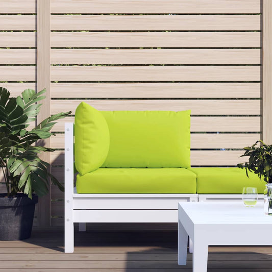 vidaXL Coussins de palette 3 pcs vert vif tissu oxford
