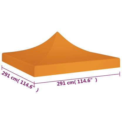 vidaXL Toit de tente de réception 3x3 m Orange 270 g/m²