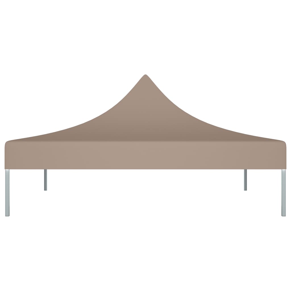 vidaXL Toit de tente de réception 3x3 m Taupe 270 g/m²