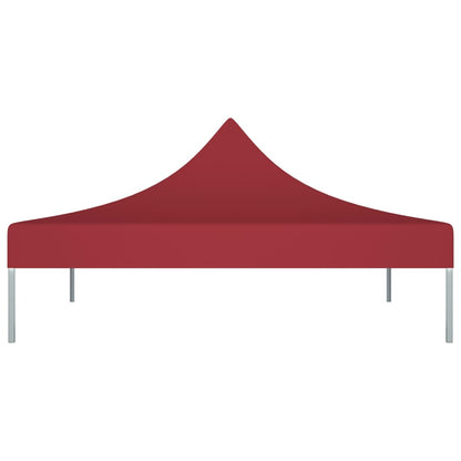 vidaXL Toit de tente de réception 3x3 m Bordeaux 270 g/m²