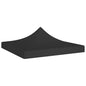 vidaXL Toit de tente de réception 3x3 m Noir 270 g/m²