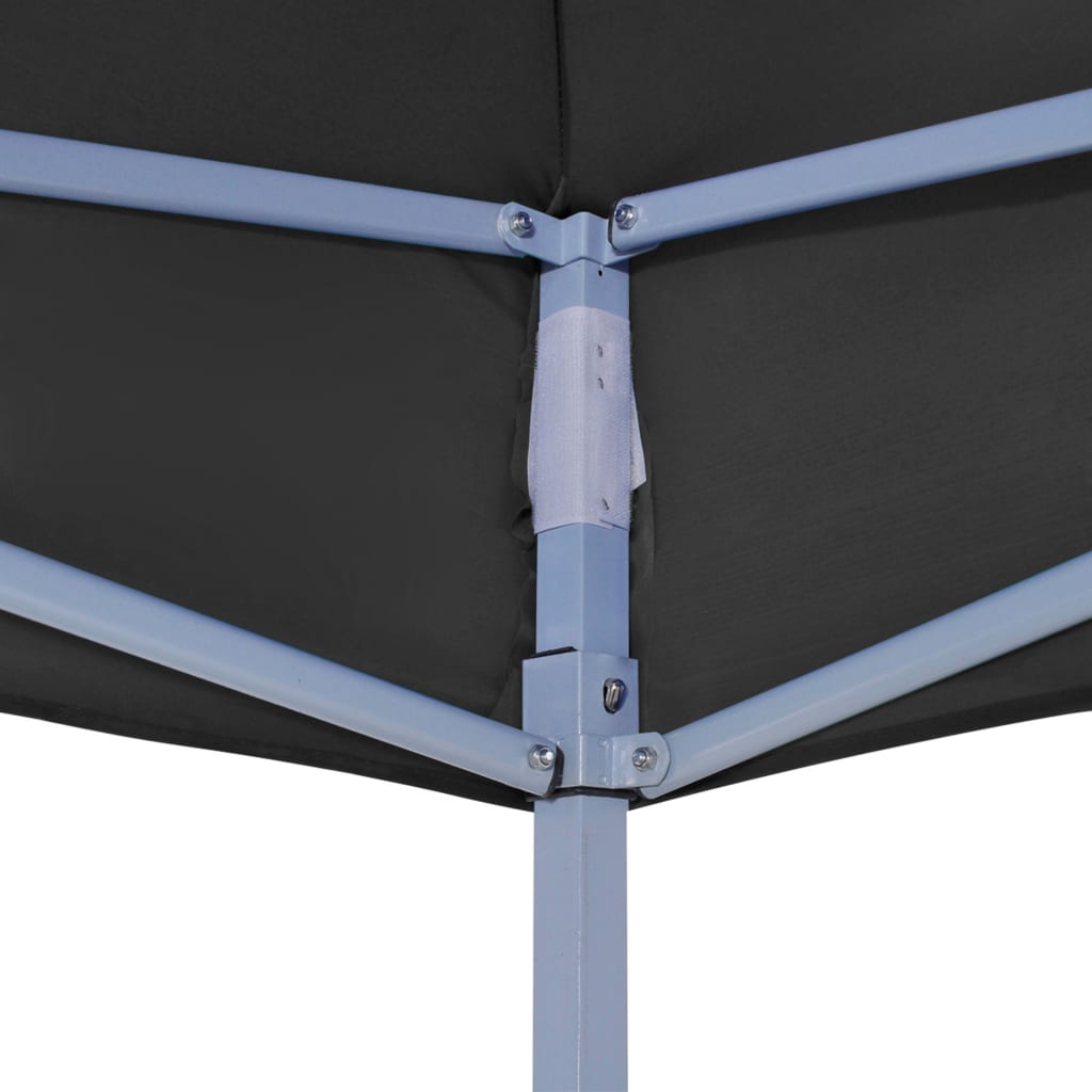 vidaXL Toit de tente de réception 3x3 m Noir 270 g/m²