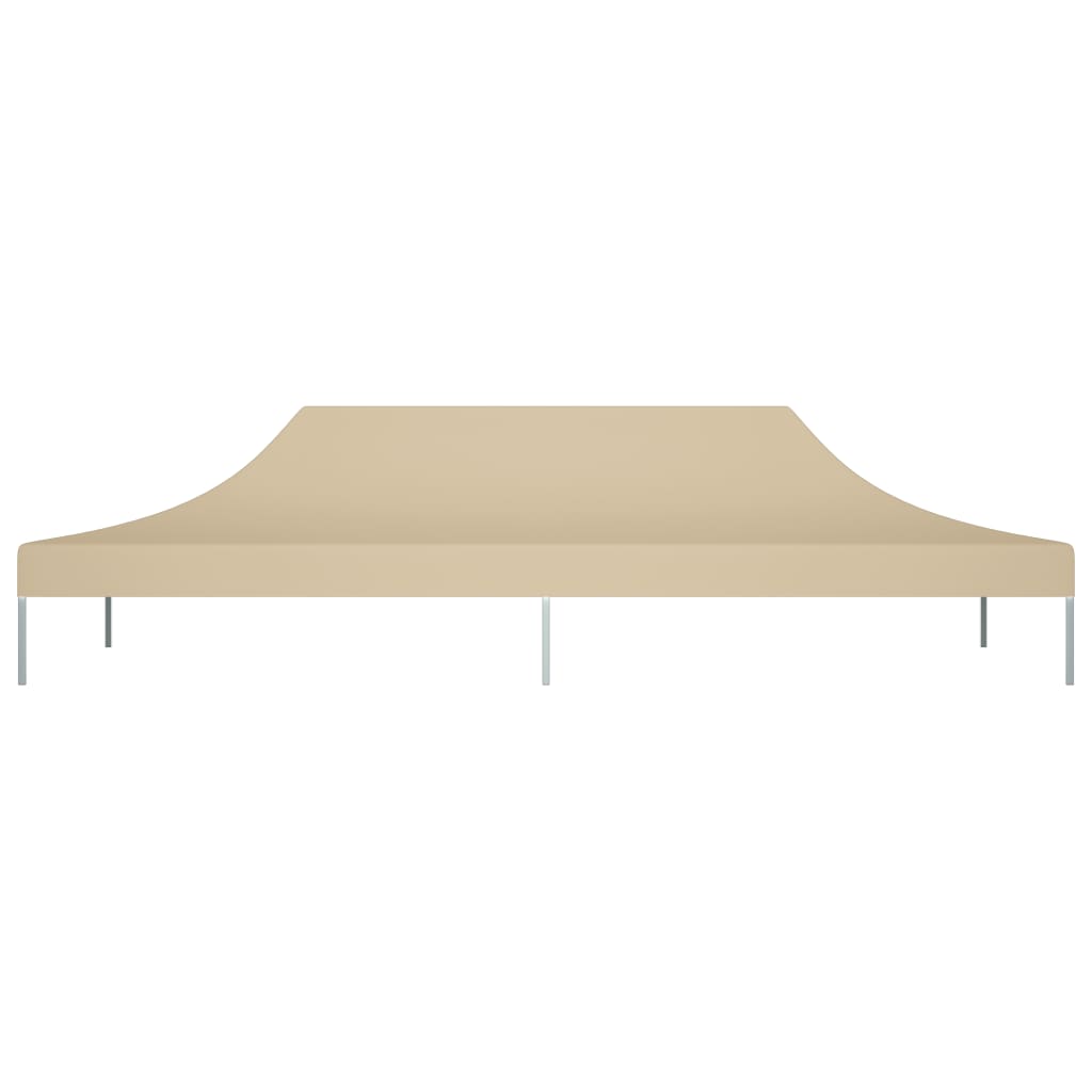 vidaXL Toit de tente de réception 6x3 m Beige 270 g/m²