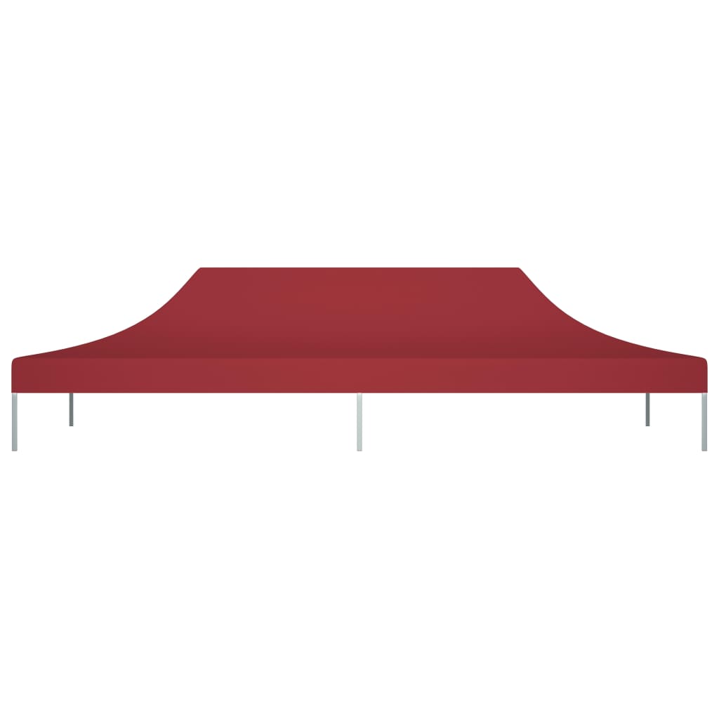 vidaXL Toit de tente de réception 6x3 m Bordeaux 270 g/m²