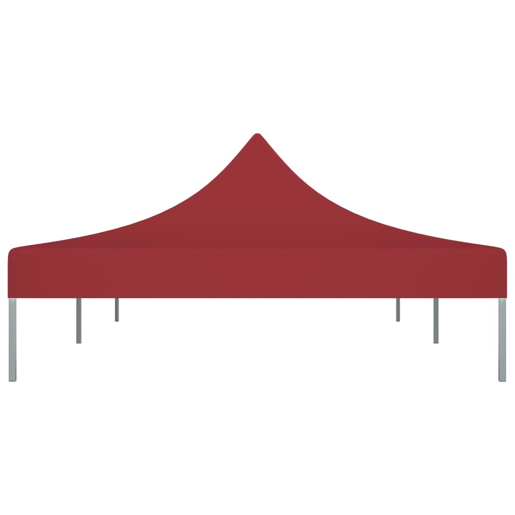 vidaXL Toit de tente de réception 6x3 m Bordeaux 270 g/m²