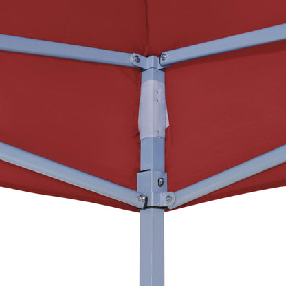 vidaXL Toit de tente de réception 6x3 m Bordeaux 270 g/m²