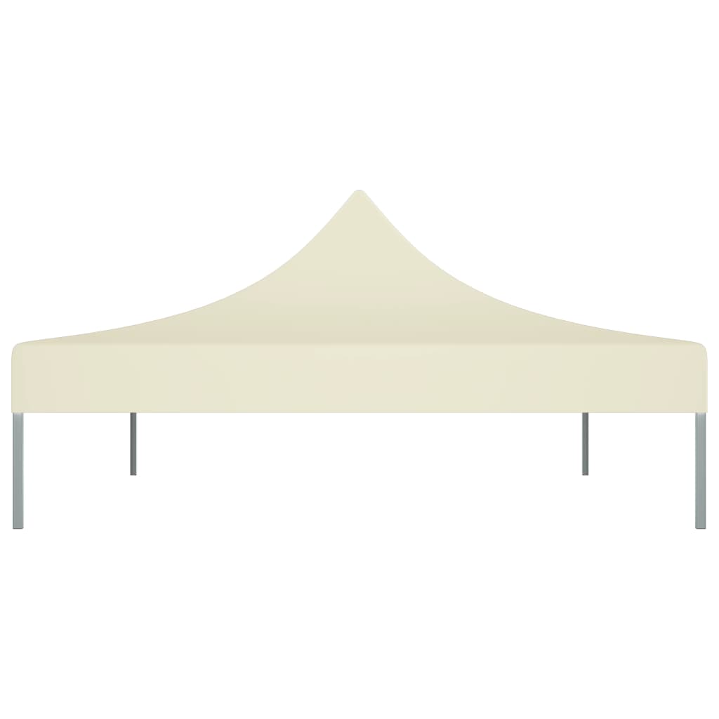 vidaXL Toit de tente de réception 4x3 m Crème 270 g/m²
