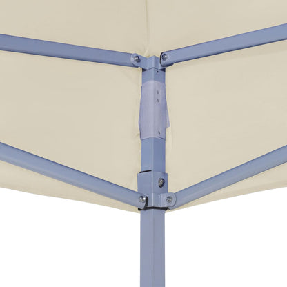 vidaXL Toit de tente de réception 4x3 m Crème 270 g/m²