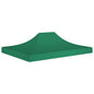 vidaXL Toit de tente de réception 4x3 m Vert 270 g/m²