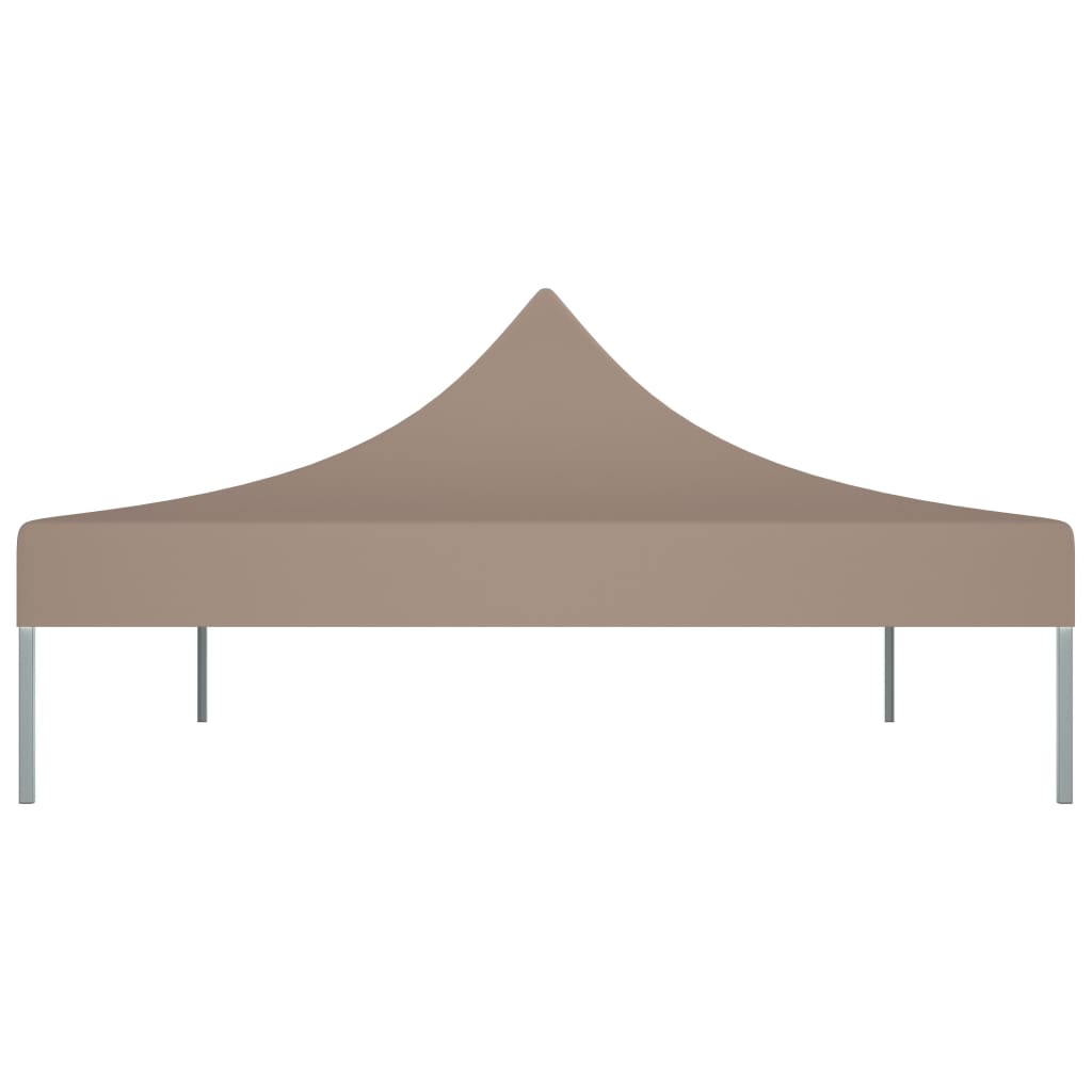 vidaXL Toit de tente de réception 4x3 m Taupe 270 g/m²