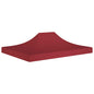 vidaXL Toit de tente de réception 4x3 m Bordeaux 270 g/m²