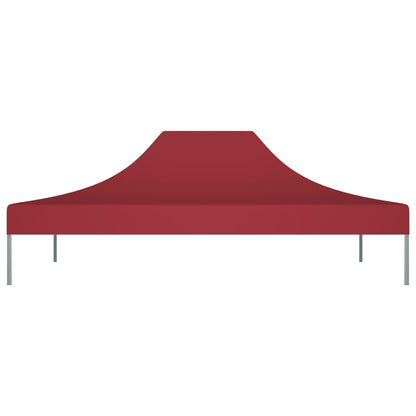 vidaXL Toit de tente de réception 4x3 m Bordeaux 270 g/m²