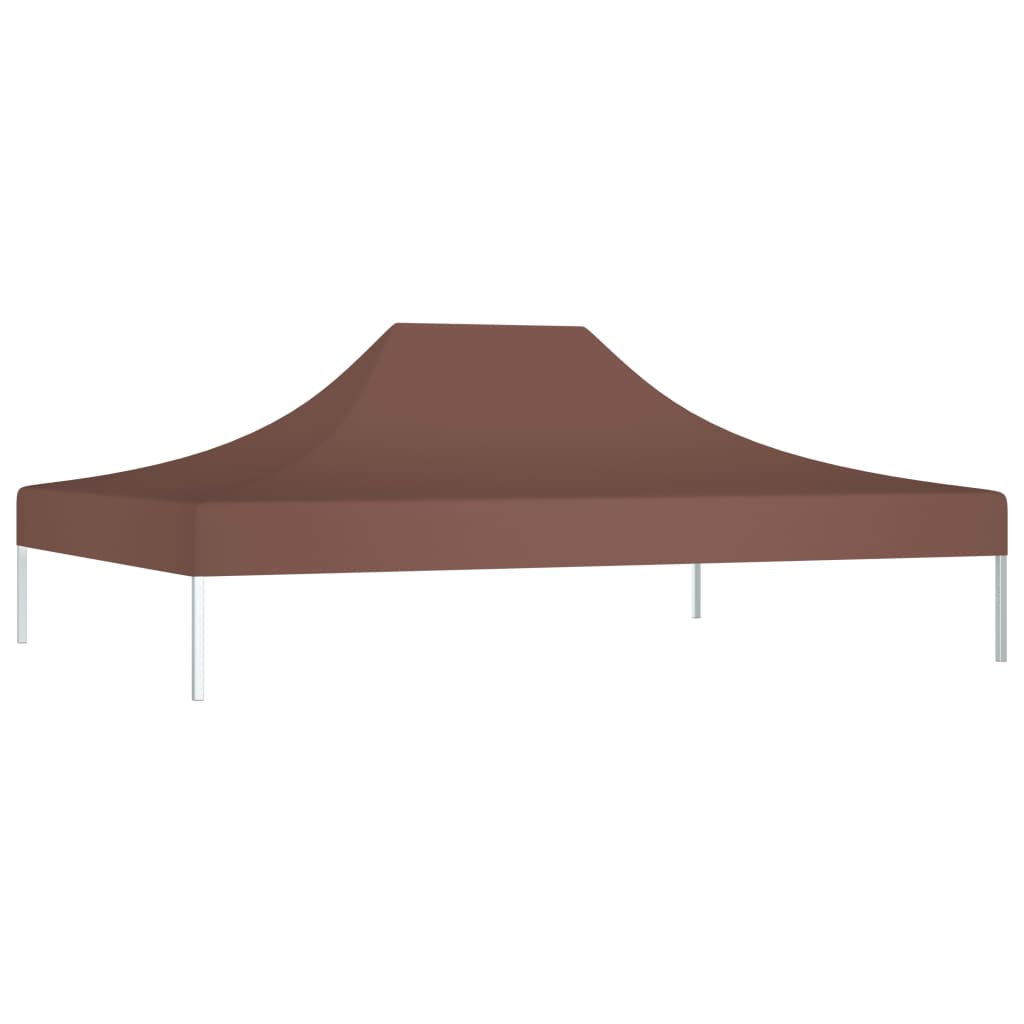 vidaXL Toit de tente de réception 4x3 m Marron 270 g/m²