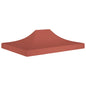 vidaXL Toit de tente de réception 4x3 m Terre cuite 270 g/m²