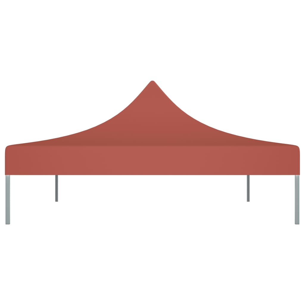 vidaXL Toit de tente de réception 4x3 m Terre cuite 270 g/m²
