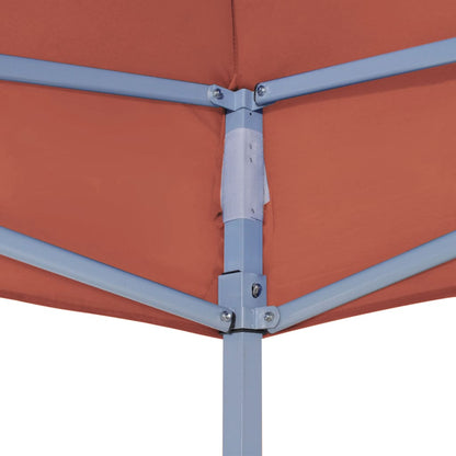 vidaXL Toit de tente de réception 4x3 m Terre cuite 270 g/m²