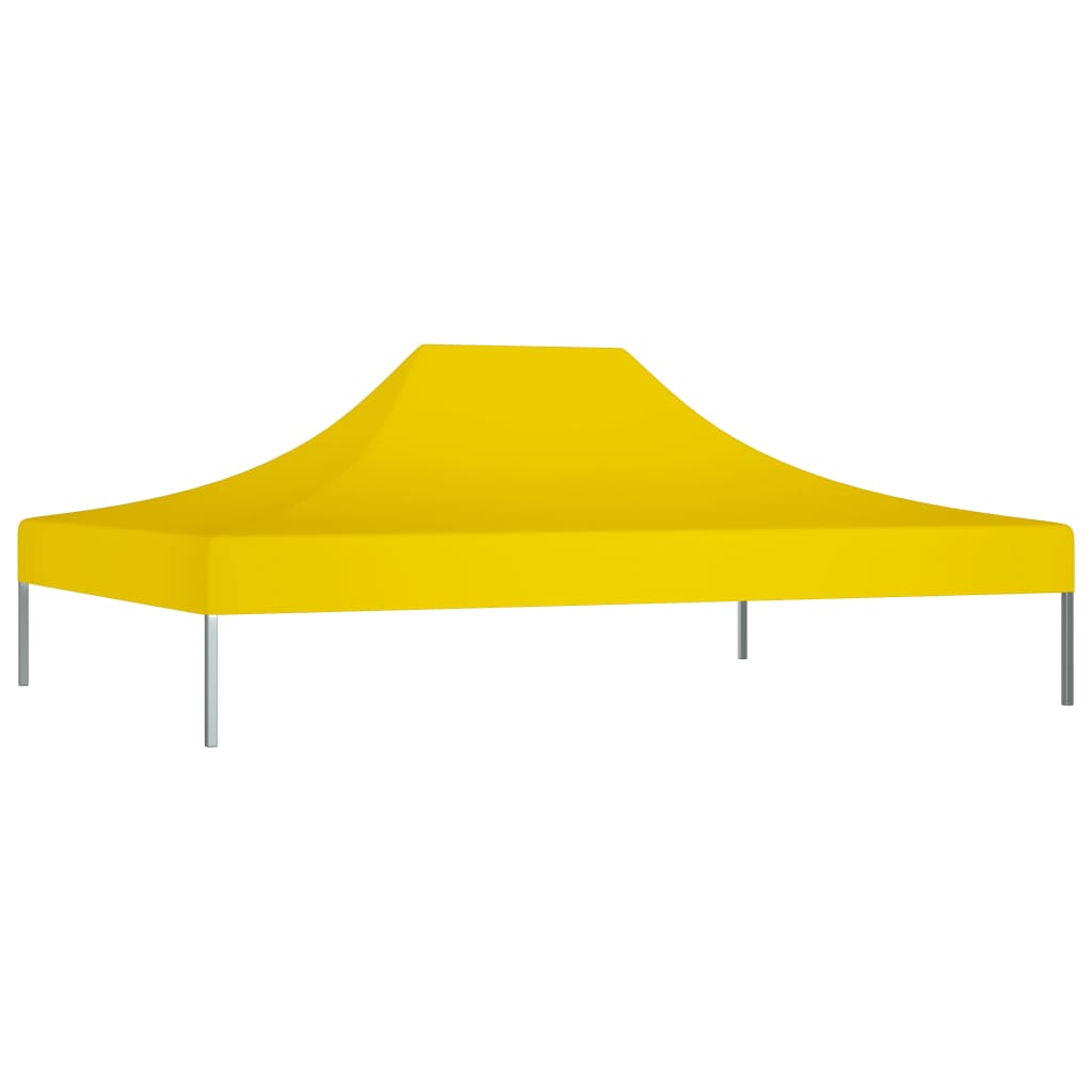 vidaXL Toit de tente de réception 4x3 m Jaune 270 g/m²