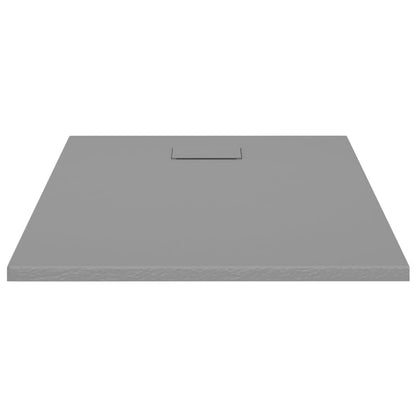 vidaXL Receveur de douche SMC Gris 100x80 cm