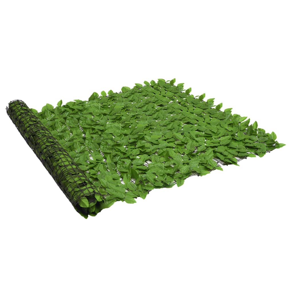 vidaXL Écran de balcon avec feuilles vert 300x150 cm