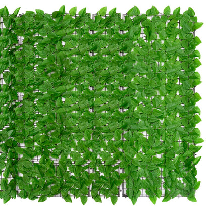 vidaXL Écran de balcon avec feuilles vert 400x150 cm