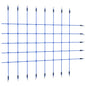 vidaXL Filet d'escalade 200x150 cm Bleu