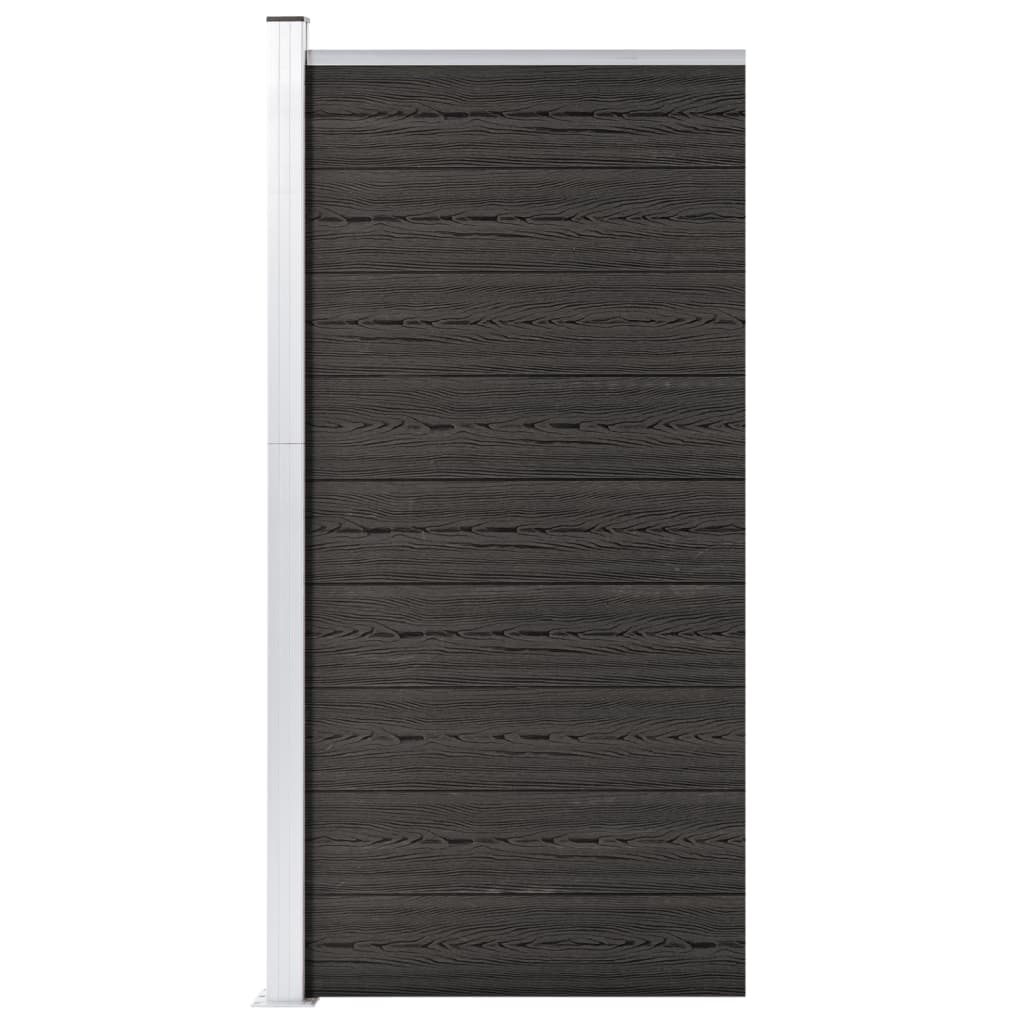 vidaXL Panneau de clôture WPC 95x186 cm Gris