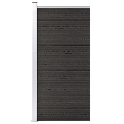 vidaXL Panneau de clôture WPC 95x186 cm Gris
