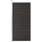 vidaXL Panneau de clôture WPC 95x186 cm Gris