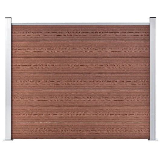 vidaXL Panneau de clôture WPC 180x146 cm Marron