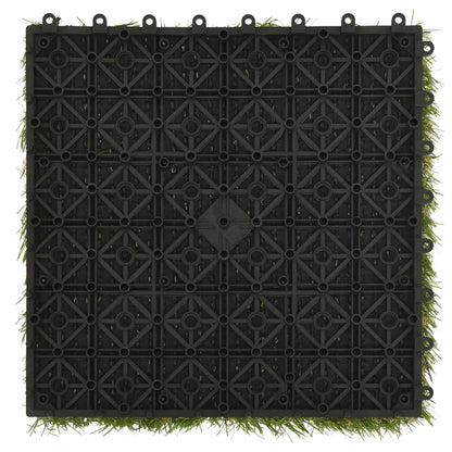 vidaXL Carreaux de gazon artificiel 22 pcs Vert 30x30 cm