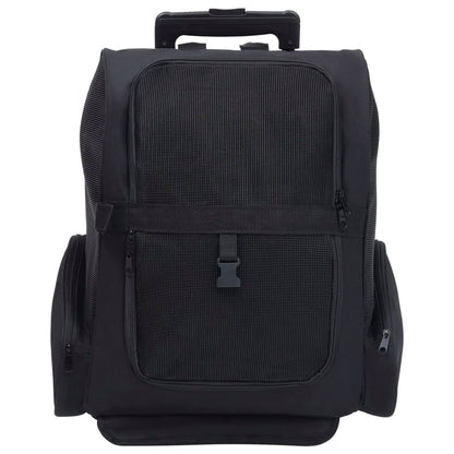 vidaXL Chariot polyvalent pliable pour animaux de compagnie Noir