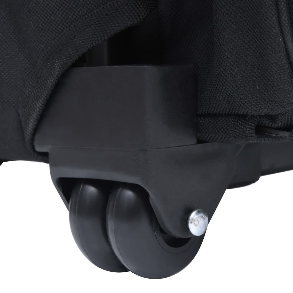 vidaXL Chariot polyvalent pliable pour animaux de compagnie Noir