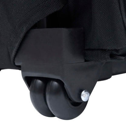 vidaXL Chariot polyvalent pliable pour animaux de compagnie Noir
