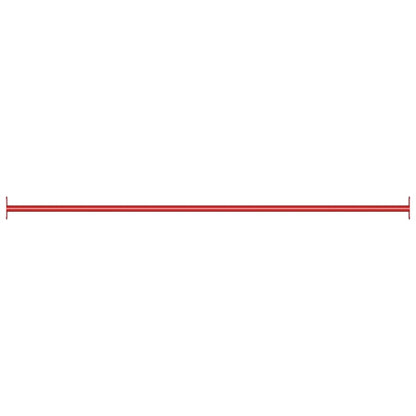 vidaXL Barre de retournement 125 cm Acier Rouge