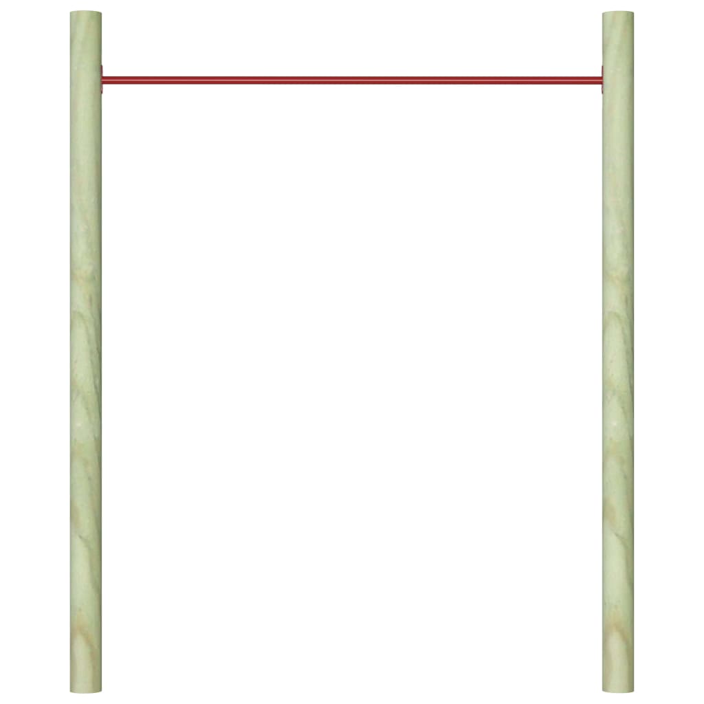 vidaXL Barre de retournement 125 cm Acier Rouge