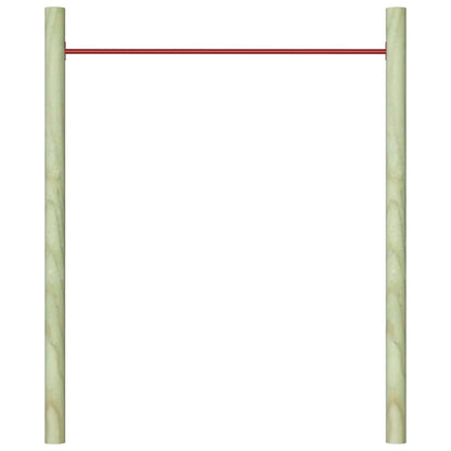 vidaXL Barre de retournement 125 cm Acier Rouge