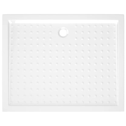 vidaXL Receveur de douche avec picots Blanc 80x100x4 cm ABS