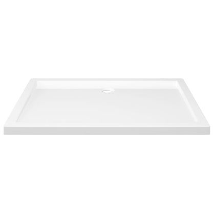 vidaXL Receveur de douche rectangulaire ABS Blanc 80x110 cm
