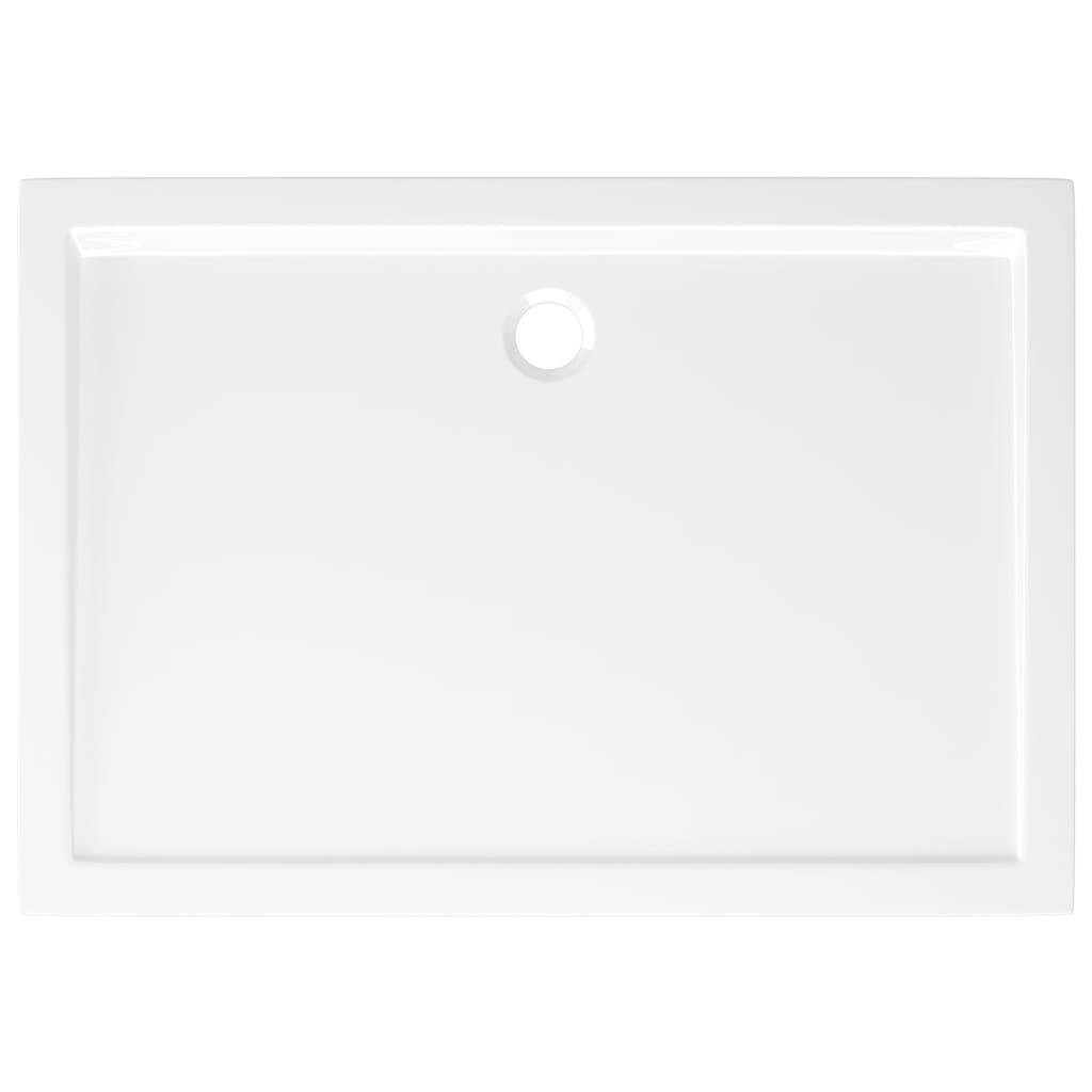 vidaXL Receveur de douche rectangulaire ABS Blanc 80x110 cm