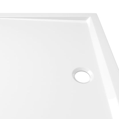 vidaXL Receveur de douche rectangulaire ABS Blanc 80x110 cm
