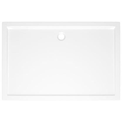 vidaXL Receveur de douche rectangulaire ABS Blanc 80x120 cm
