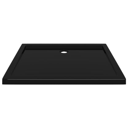 vidaXL Receveur de douche rectangulaire ABS Noir 70x90 cm