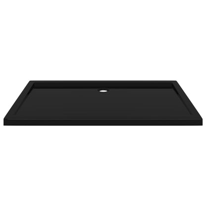 vidaXL Receveur de douche rectangulaire ABS Noir 70x120 cm