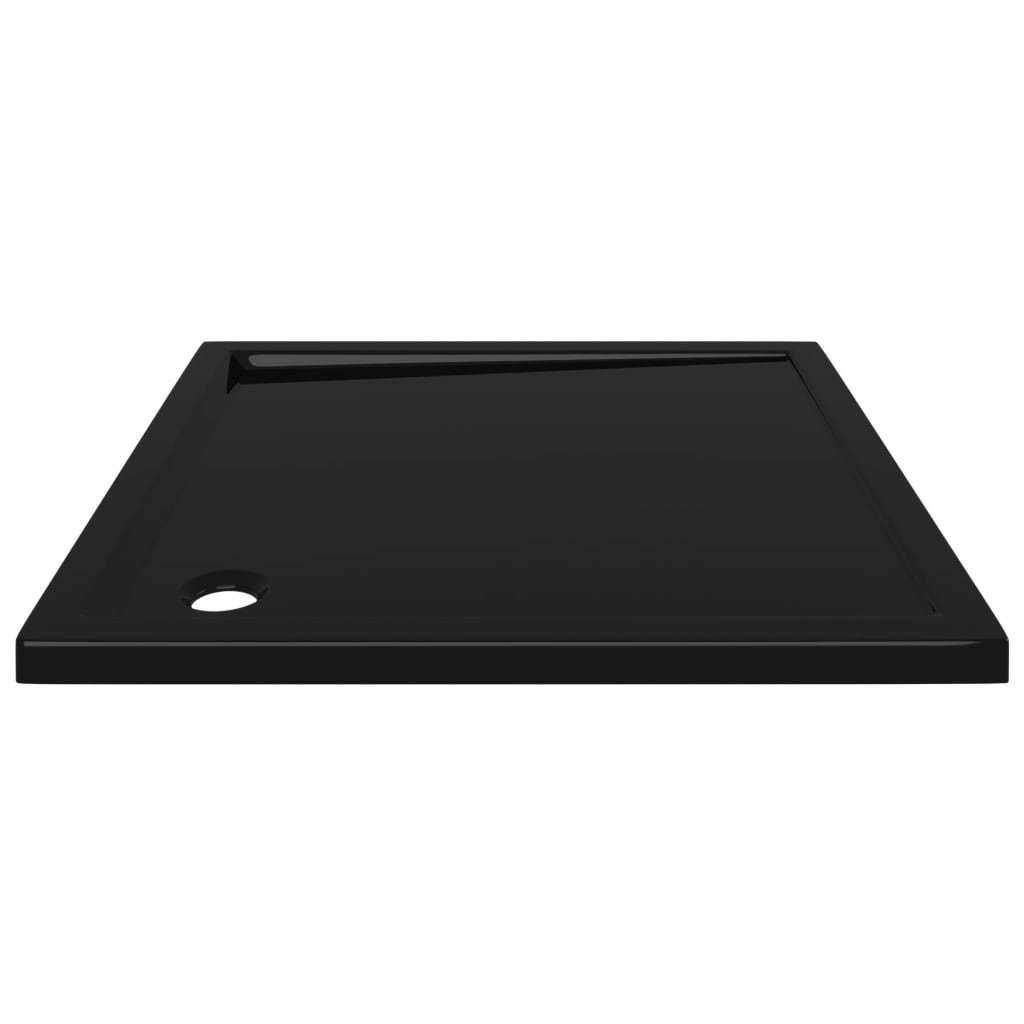 vidaXL Receveur de douche carré ABS Noir 80x80 cm