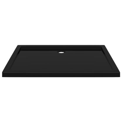 vidaXL Receveur de douche rectangulaire ABS Noir 80x110 cm