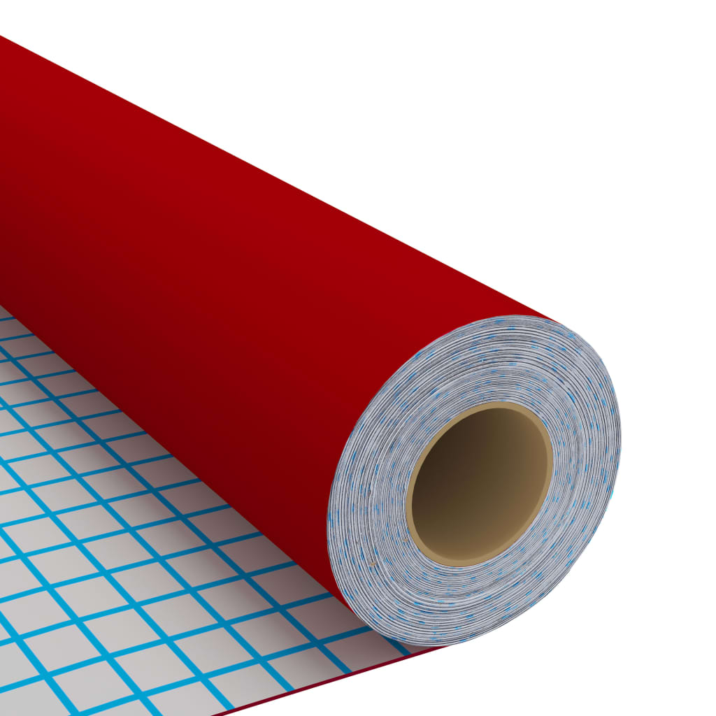 vidaXL Films autoadhésifs pour meubles 2 pcs Rouge 500x90 cm PVC