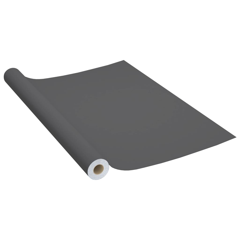 vidaXL Films autoadhésifs pour meubles 2 pcs Gris 500x90 cm PVC
