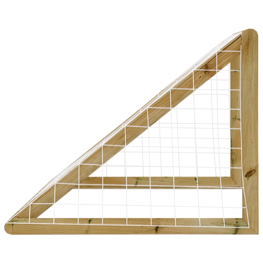 vidaXL But de football avec filet 160x100x80 cm Bois de pin imprégné