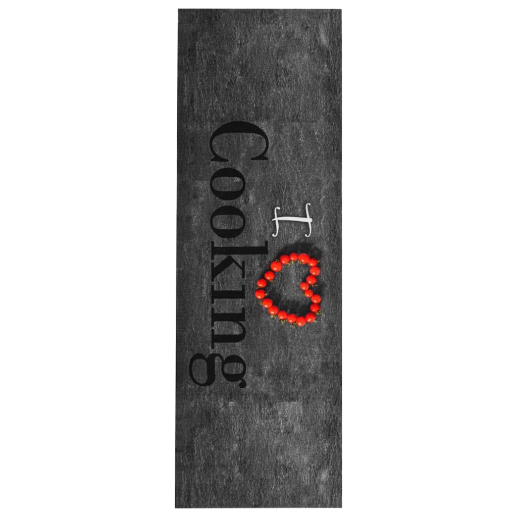 vidaXL Tapis de cuisine lavable Cooking 60x300 cm