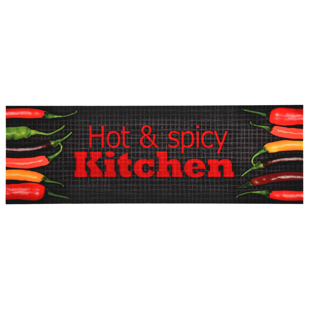 vidaXL Tapis de cuisine lavable Hot & Spicy 60x300 cm